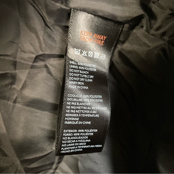 Urban Outfitters grey paisley fleece duffle coat buttons jacket - Picture 6 of 6